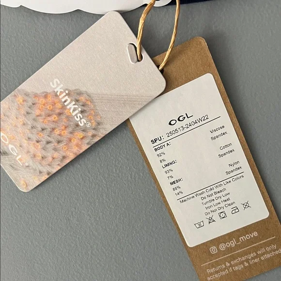 NWT OGL Eco-SkinKiss® Non-slip Essential Tube Brami Top - Midnight Navy Size S - Picture 3 of 16